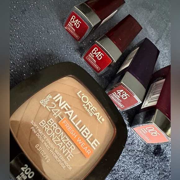 Maybelline lipstick & Bronzer Colors 645 and 435 and 005. MAKEUP BUNDLE #17 - Picture 1 of 9